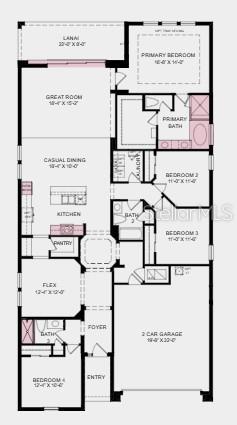 Additional Highlights Include: a pocket sliding door out to the lanai, gourmet kitchen, a shower in bathroom 3, a soaking tub with a separate shower in the primary bathroom, and a door from the primary closet to the laundry room.