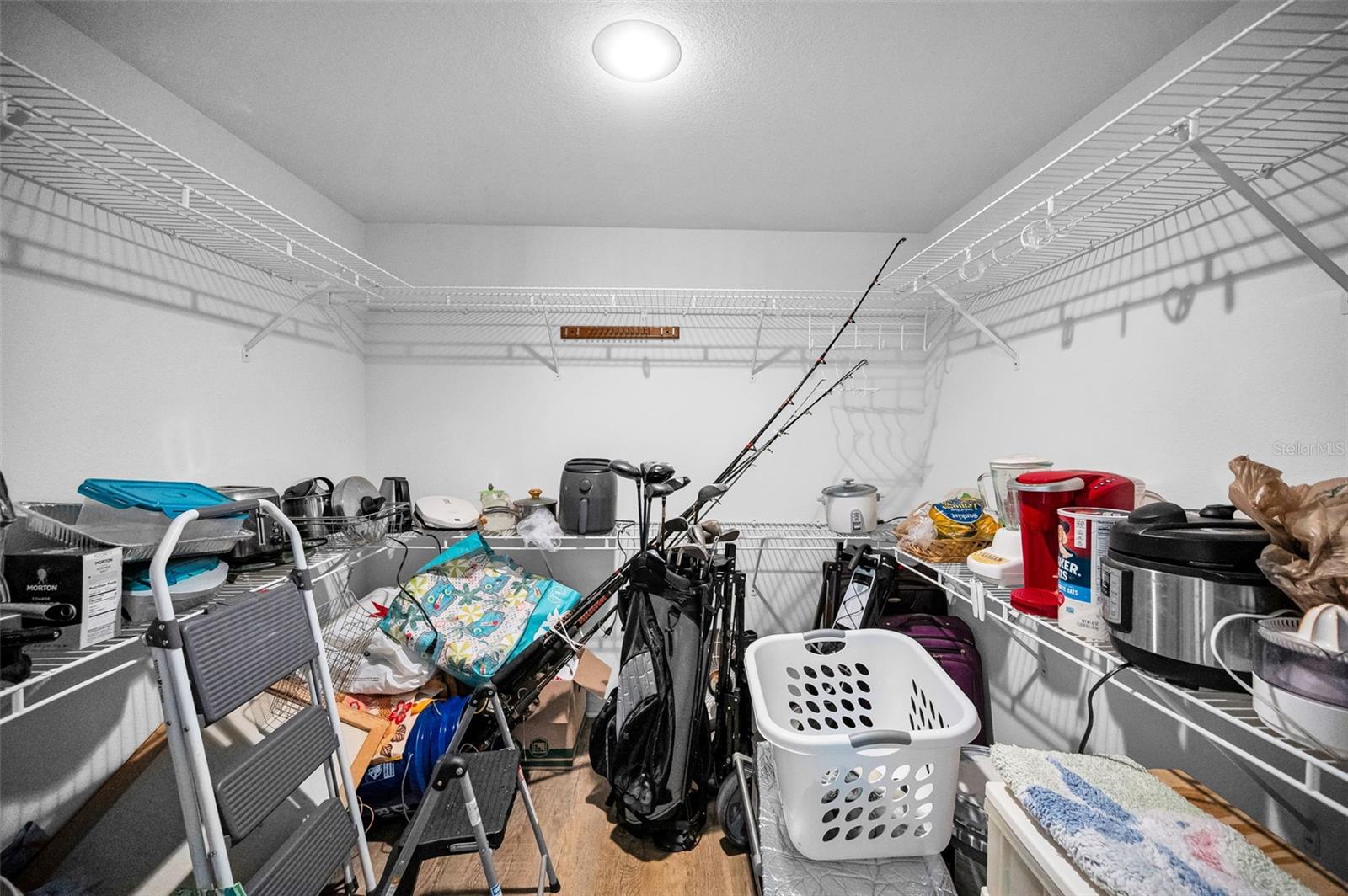 Large walk-in closet in primary bedroom!