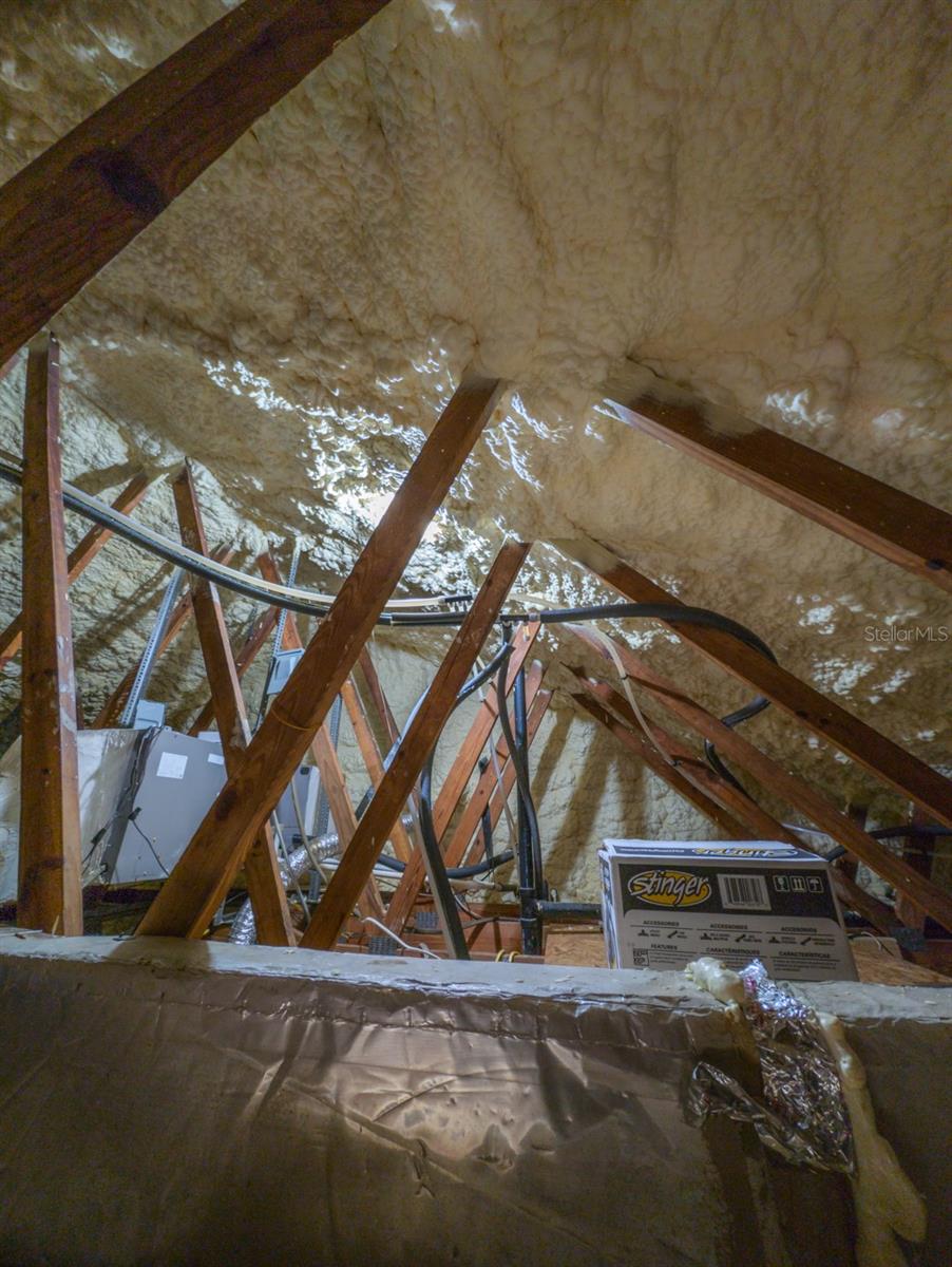 Insulation in the entire atic energy savings!