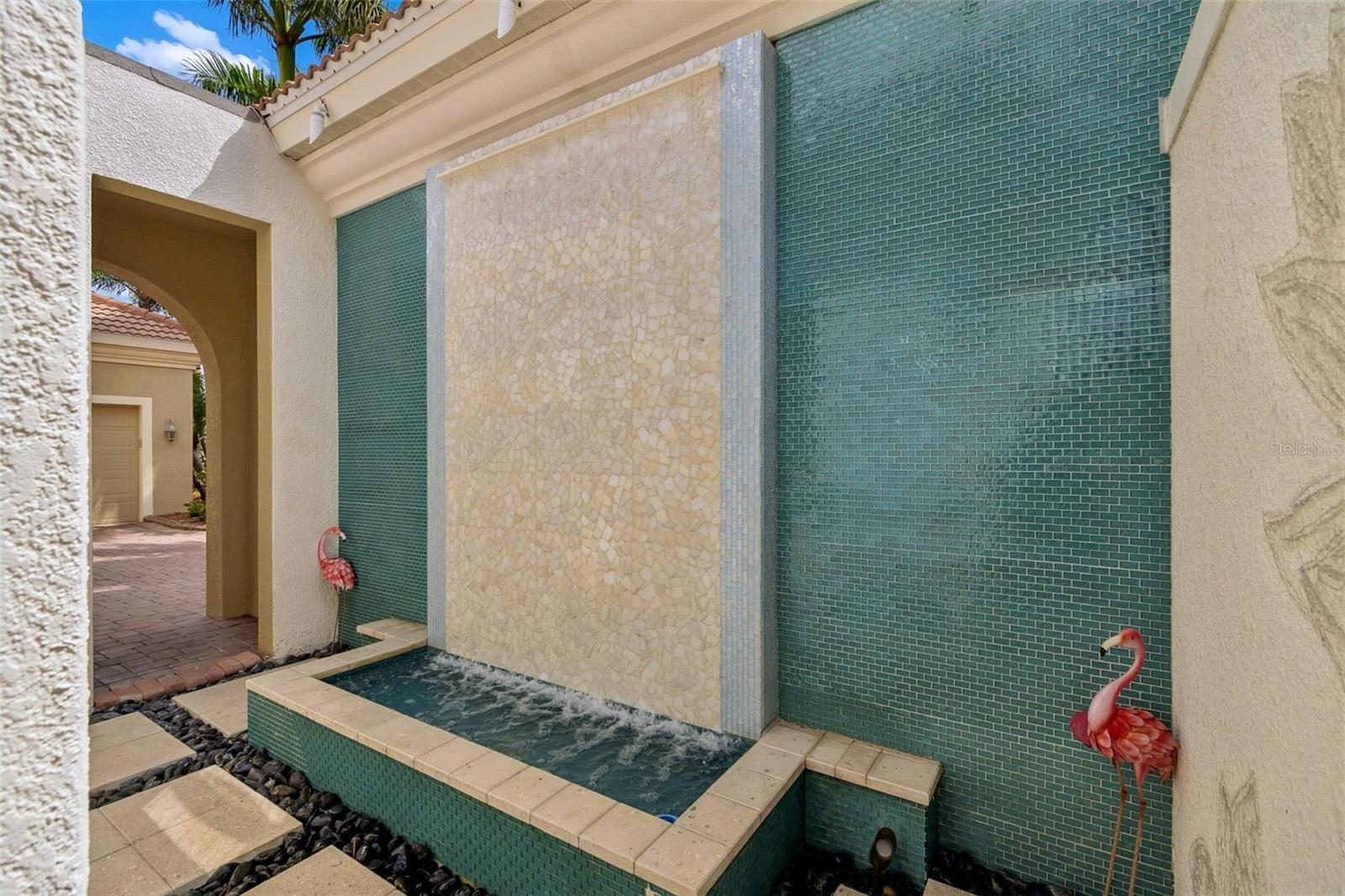 Vertical Fountain Oasis  Outside Primary Bathroom
