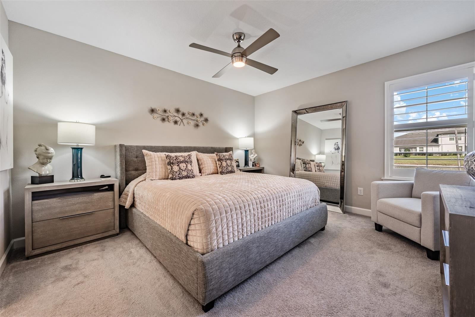 Primary bedroom with a view!