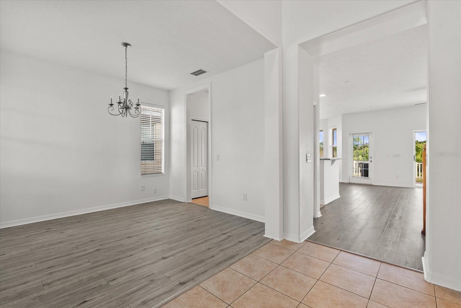 Dining/Living/Kitchen - View from front door