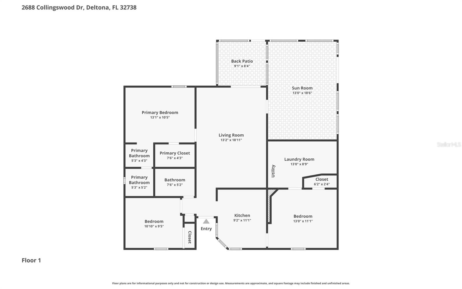 2688 COLLINGSWOOD DR, DELTONA, FL, 32738