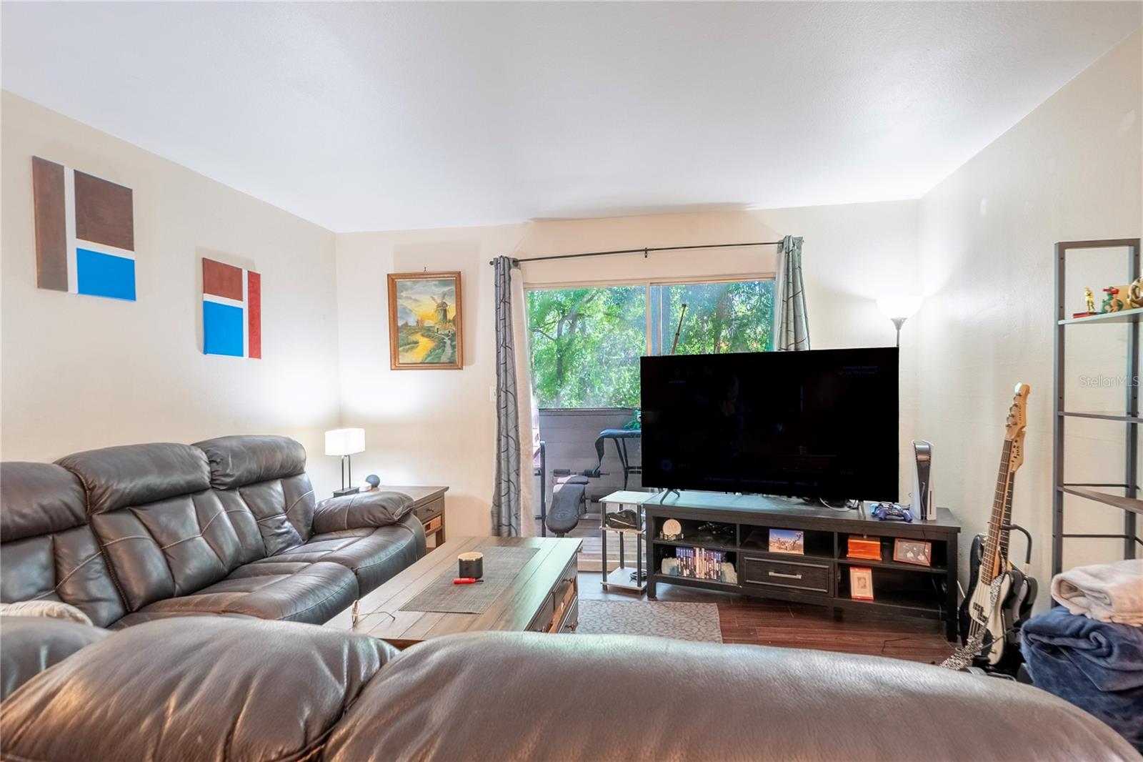 Sliders to private screened patio