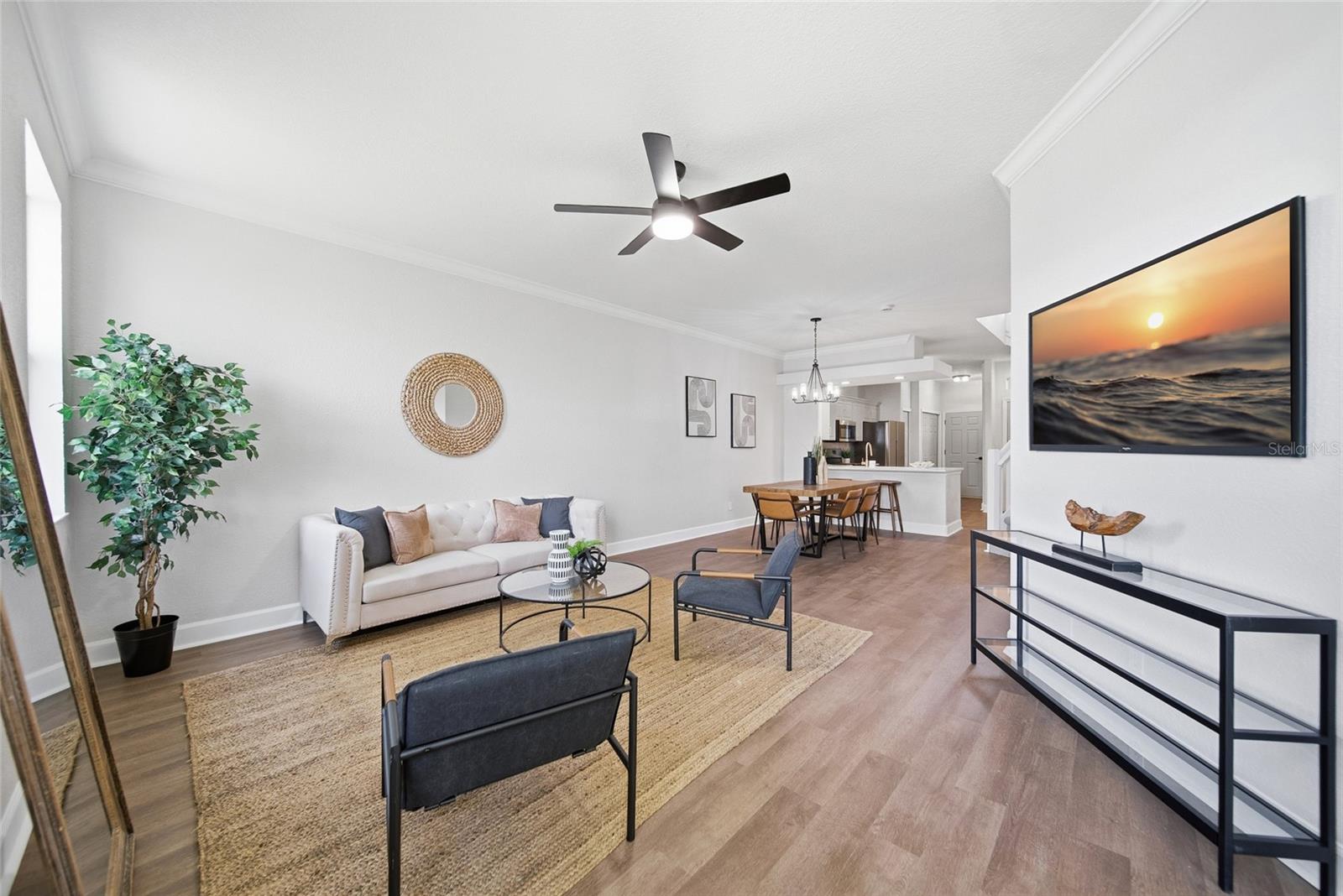 Living Room View from Sliding Glass Door