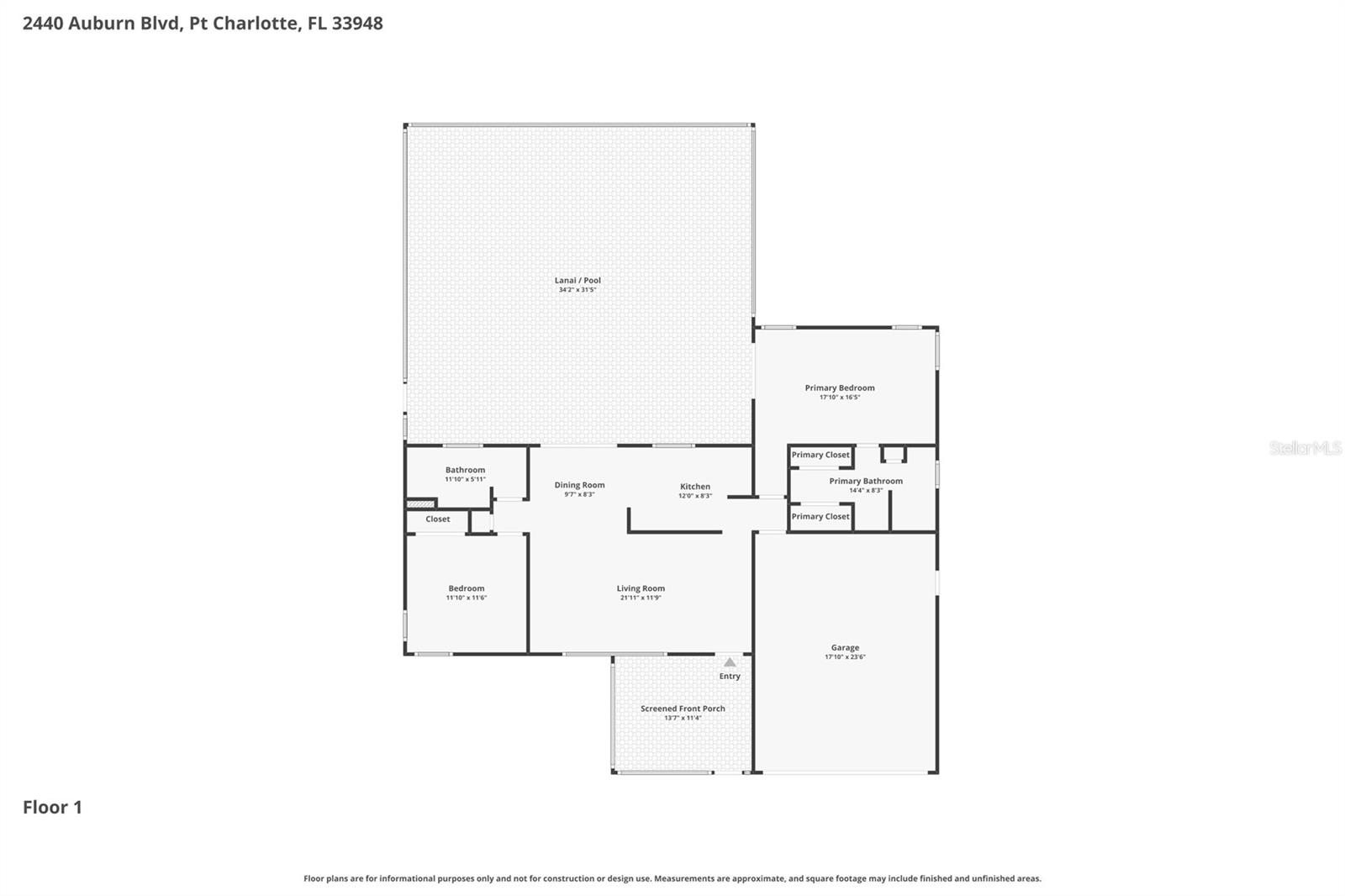 2440 AUBURN BLVD, PORT CHARLOTTE, FL, 33948