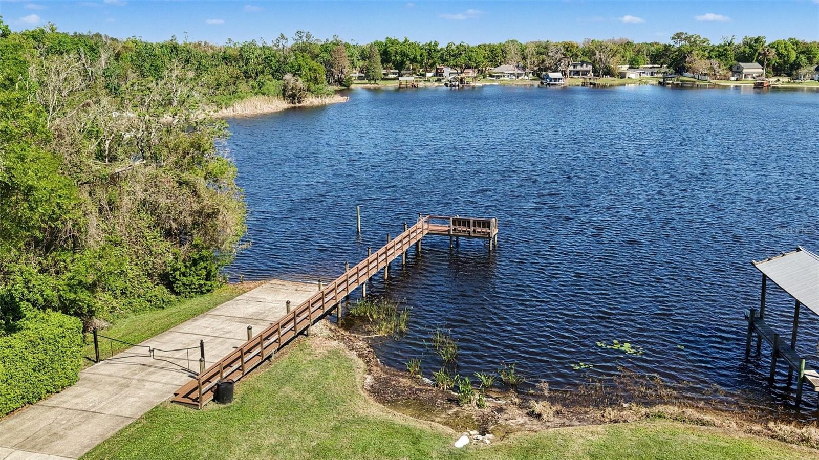 Residents enjoy private access to 48-acre ski-sized Hog Island Lake for fishing, boating, kayaking, and more.