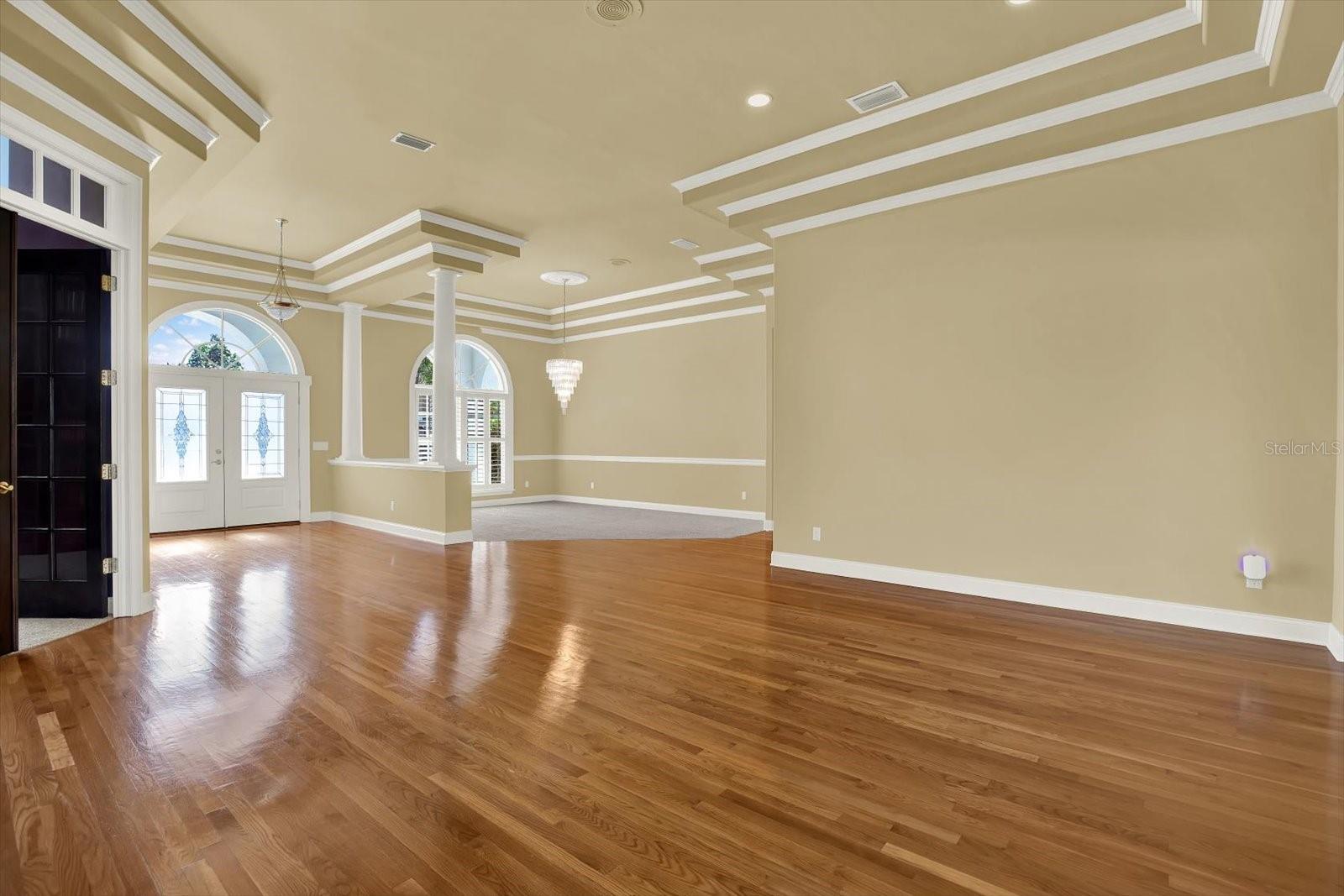 Open dining and living room