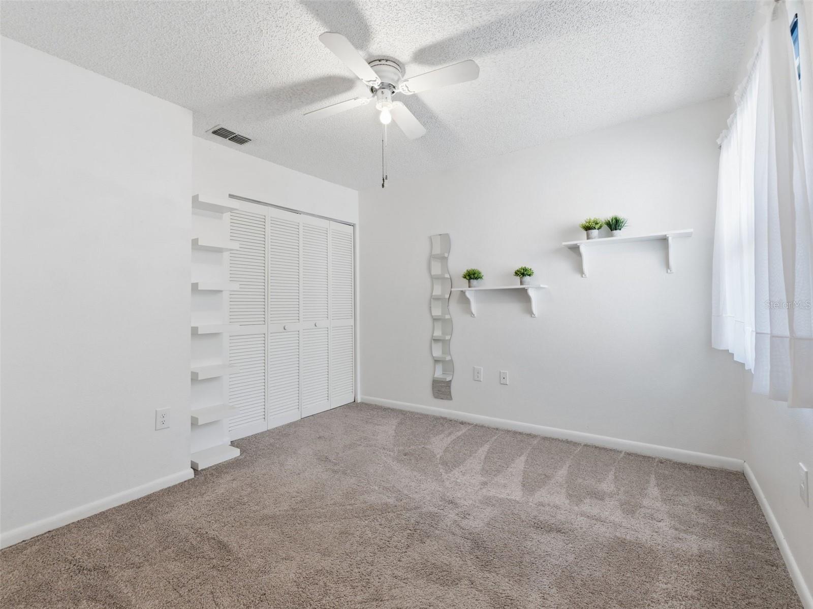 Bedroom #2 with Ceiling Fan