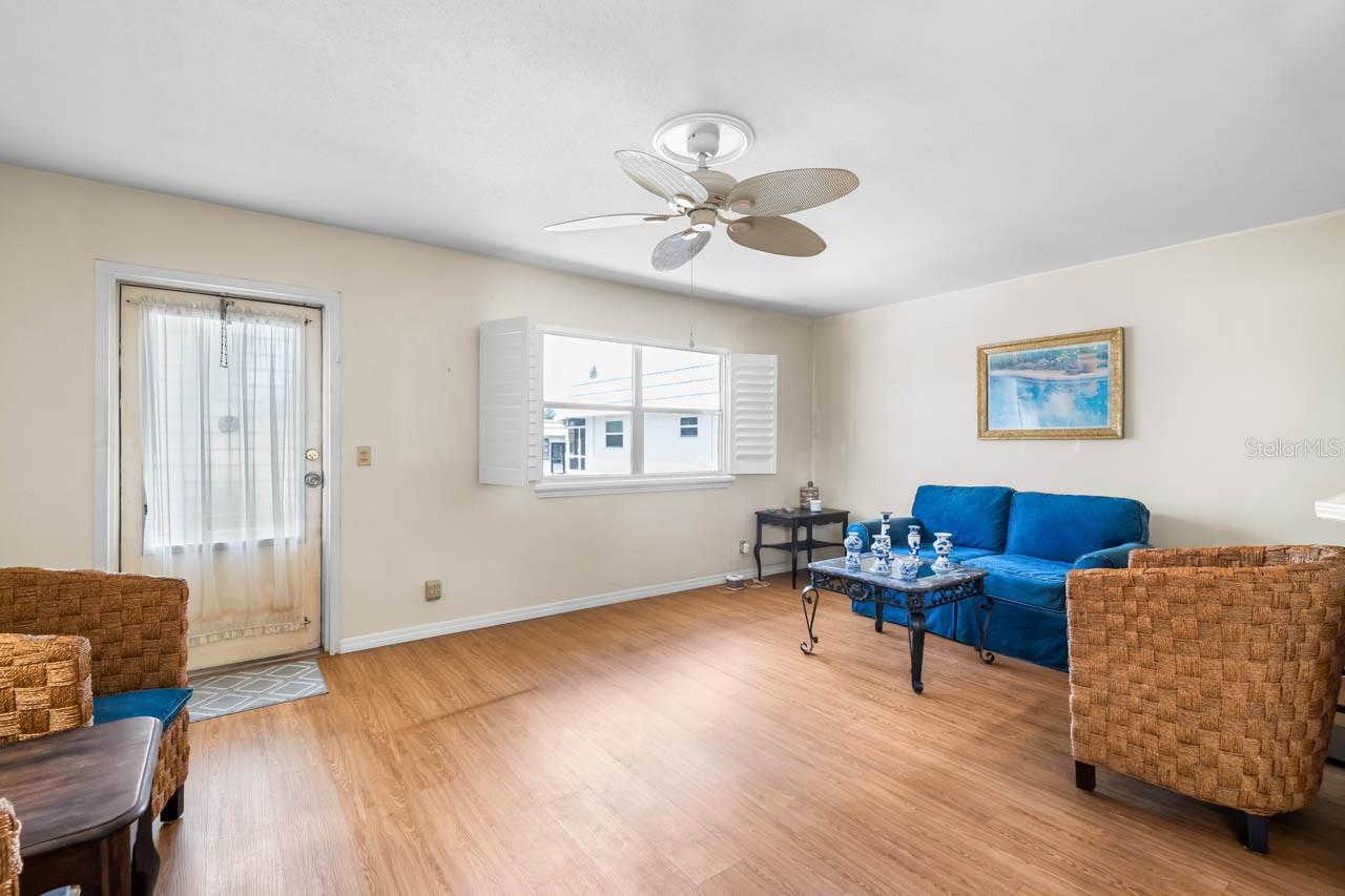 Front Door and Living Room