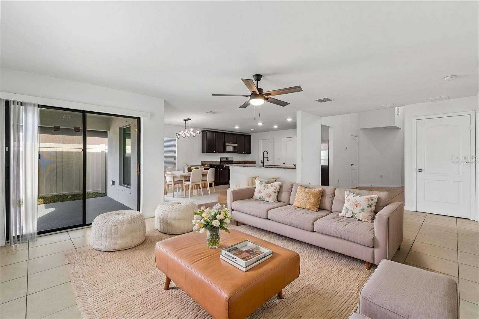 Virtually Staged Living Room