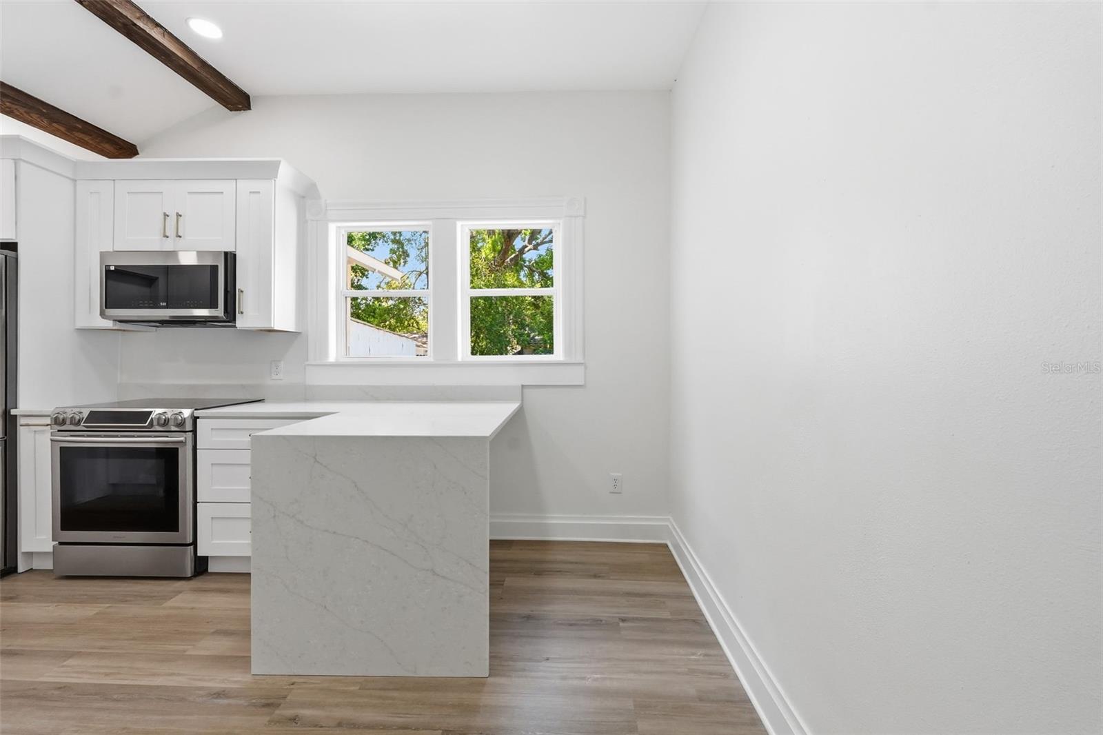 entering kitchen from living room