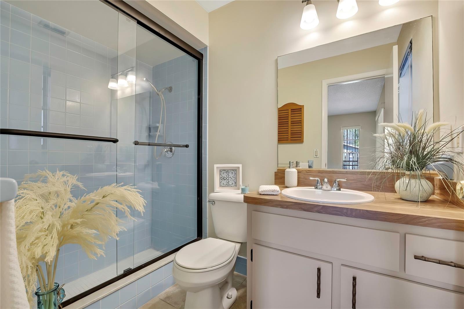 Primary bath with walk-in shower