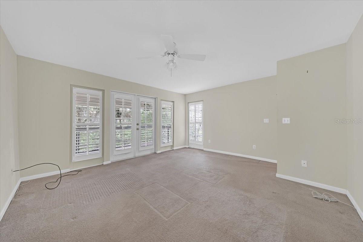 Guest cottage living area.