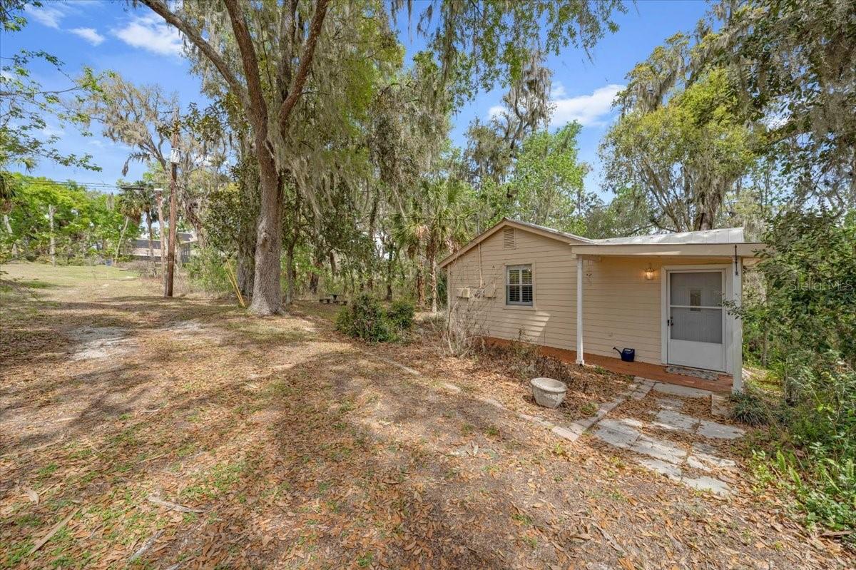 Separate guest cottage.