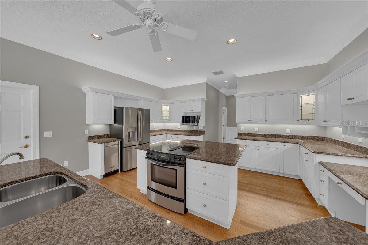 Kitchen is open to the great room.