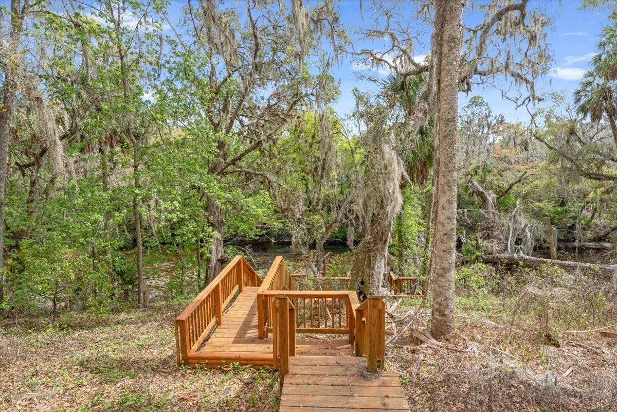 Stairway to the Alafia River.