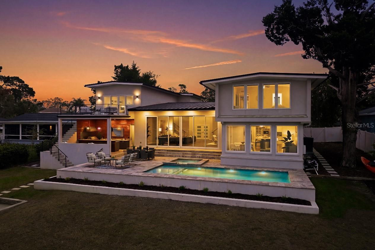 Back Exterior Evening