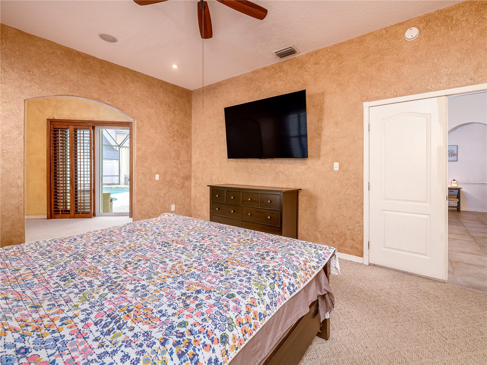 Primary bedroom with sitting room to the left