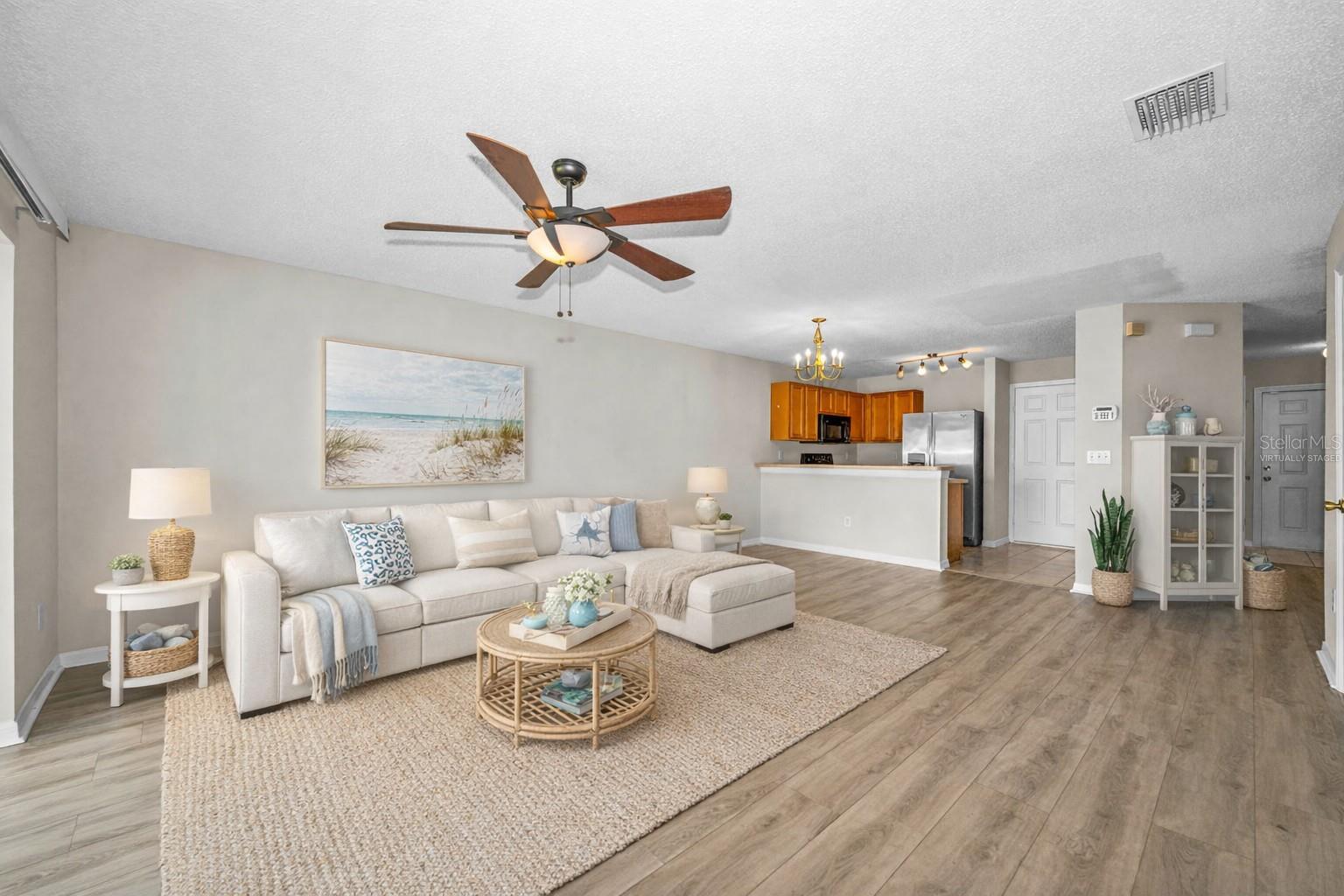 Virtually Staged Living Room