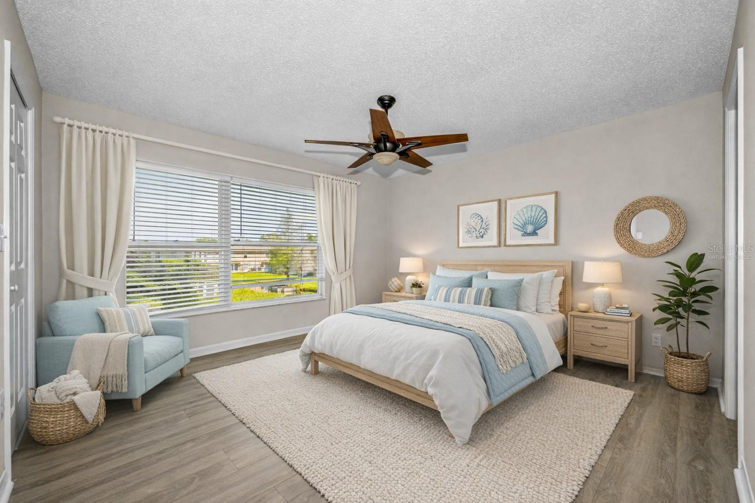 Virtually Staged Primary Bedroom (Example 1)