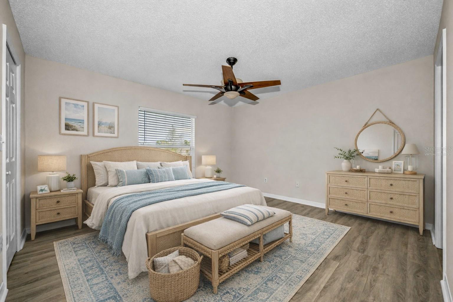 Virtually Staged Primary Bedroom (Example 2)