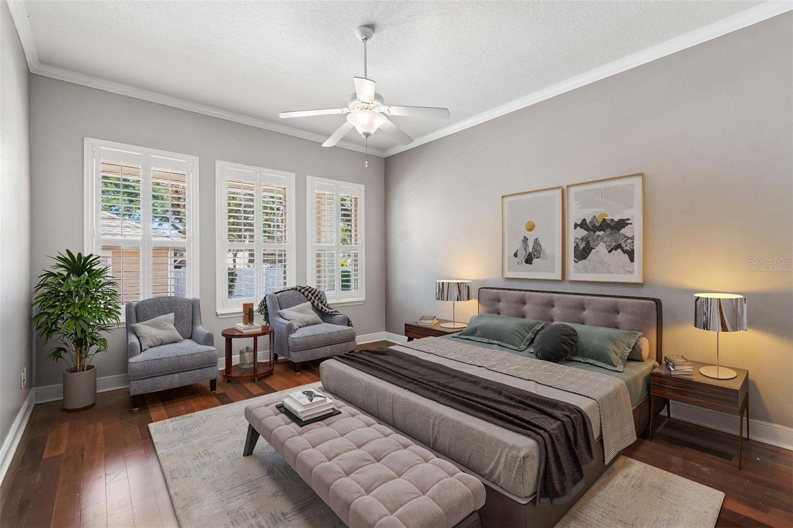 Primary Bedroom - Virtually Staged
