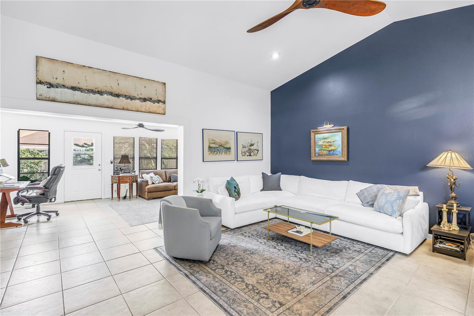 2 Separate Living Spaces for social hosting and a space for ballgames, movies and workspace.