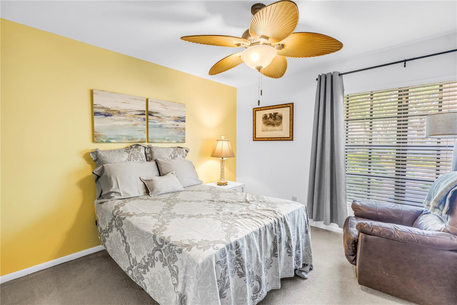 Second Bedroom in the well planned Split Layout.  Full Size Windows nearly Floor to Ceiling