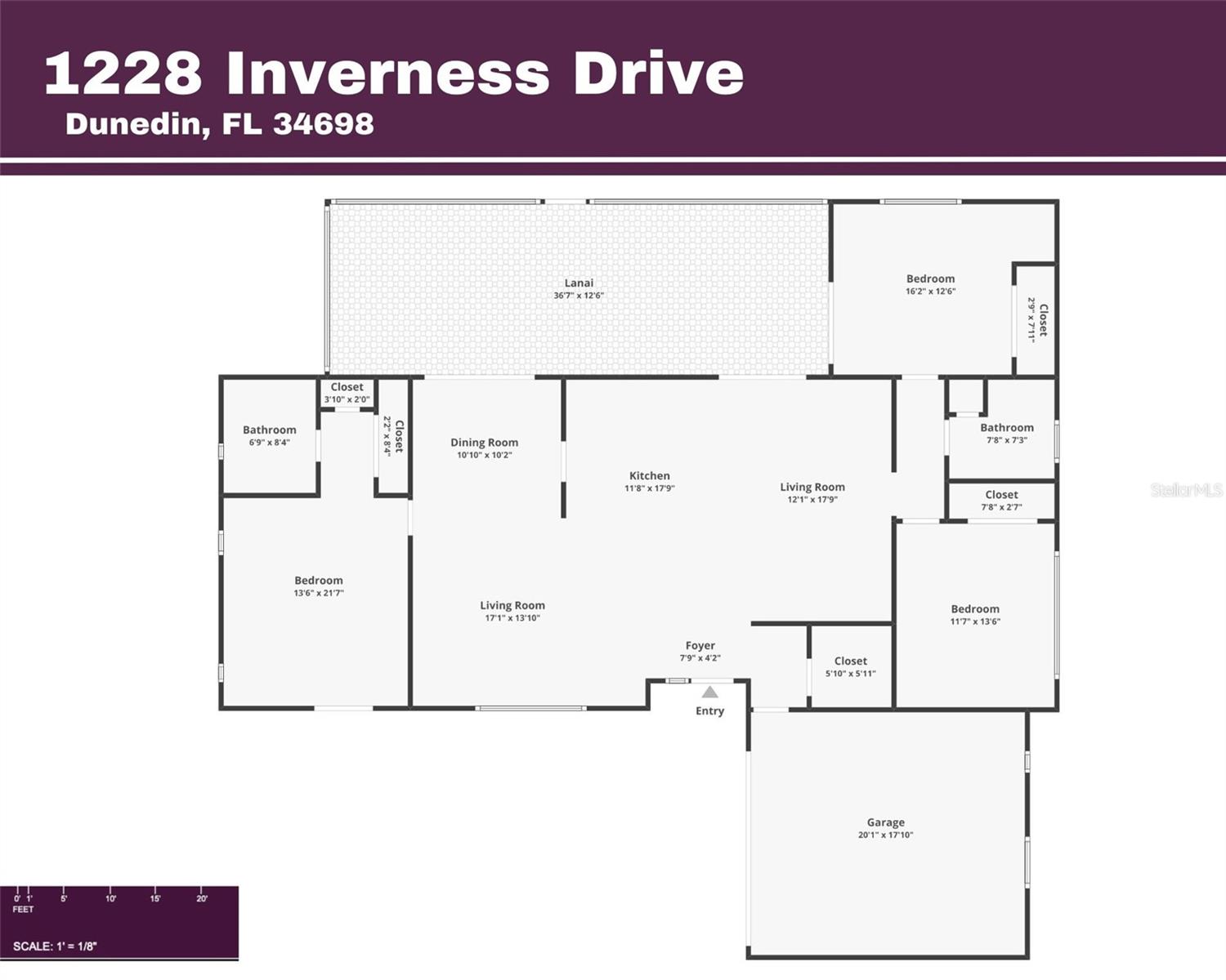 1228 INVERNESS DR, DUNEDIN, FL, 34698