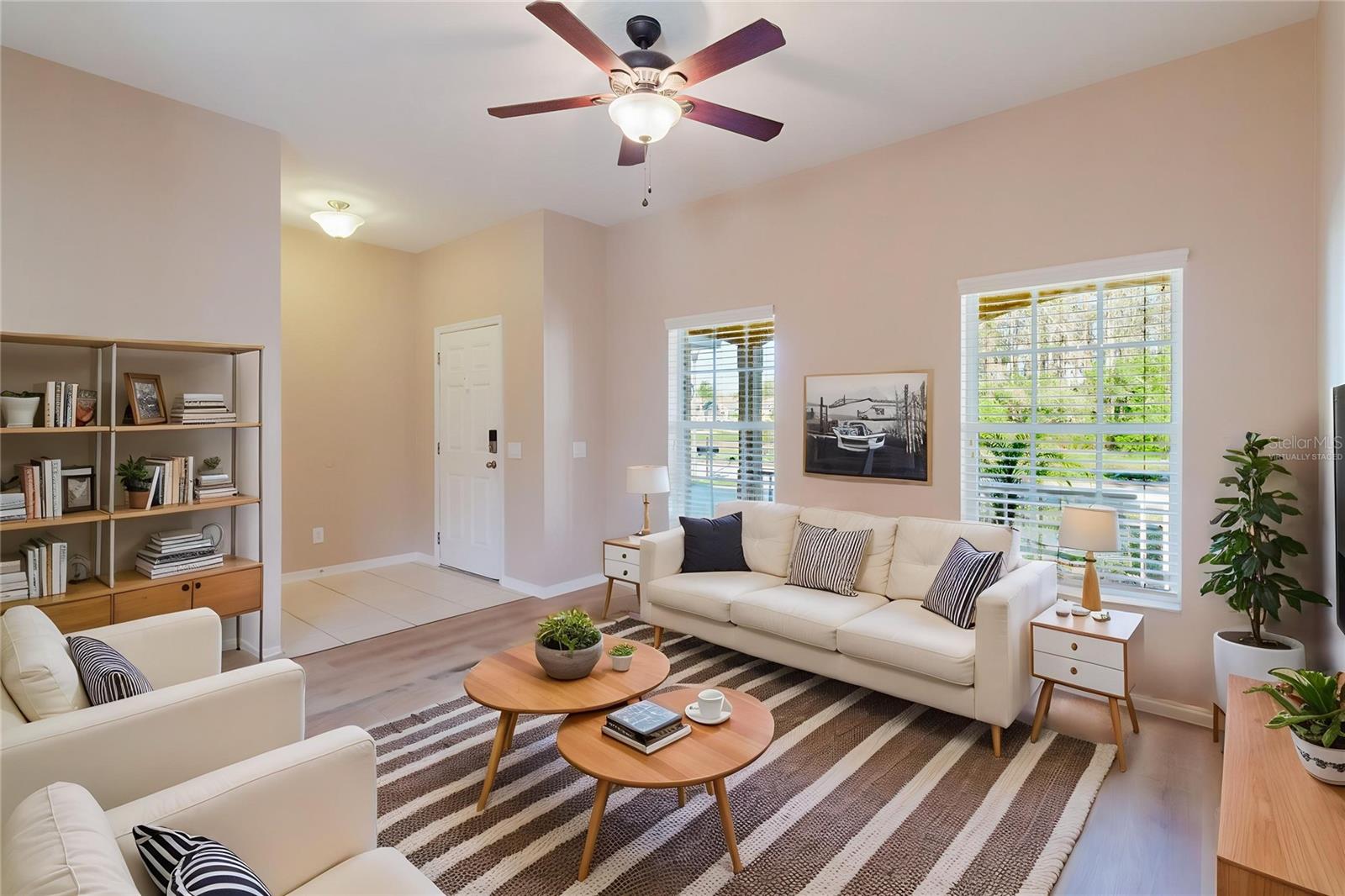 Virtually Staged Living Room