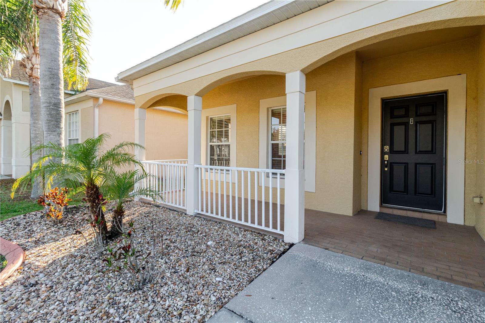 View of the front porch