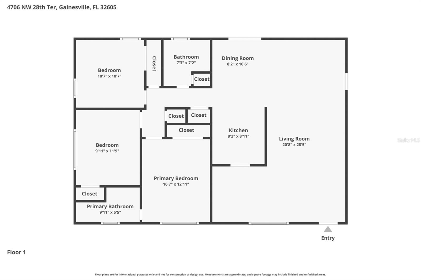4706 NW 28TH TER, GAINESVILLE, FL, 32605