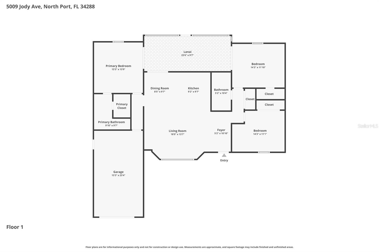 5009 JODY AVE, NORTH PORT, FL, 34288