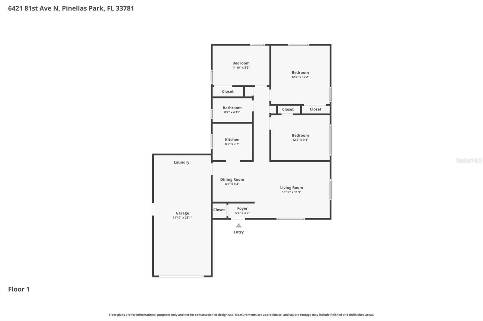 6421 81ST AVE N, PINELLAS PARK, FL, 33781