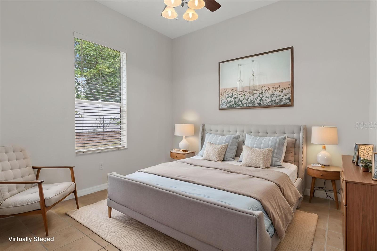 Guest Bedroom One Virtually Staged