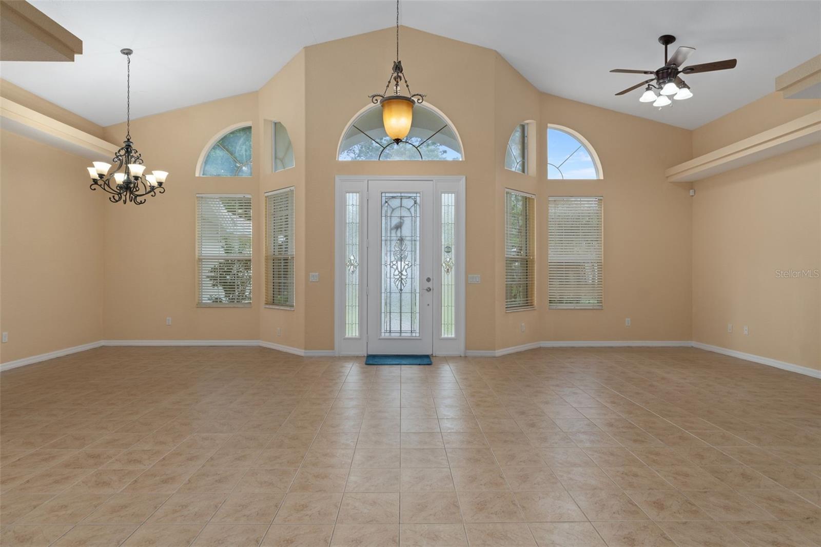 View of the Front Door and Beautiful Front Windows