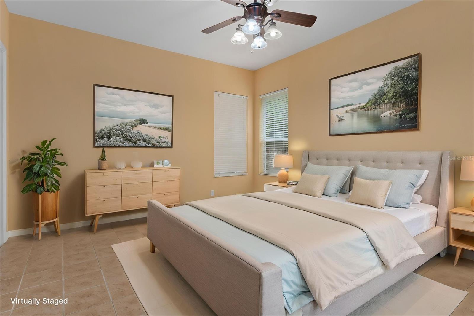Staged Master Bedroom