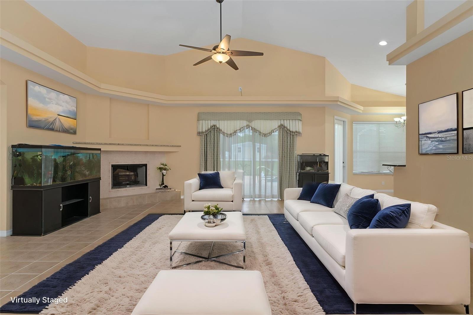 This is the Great Room Staged