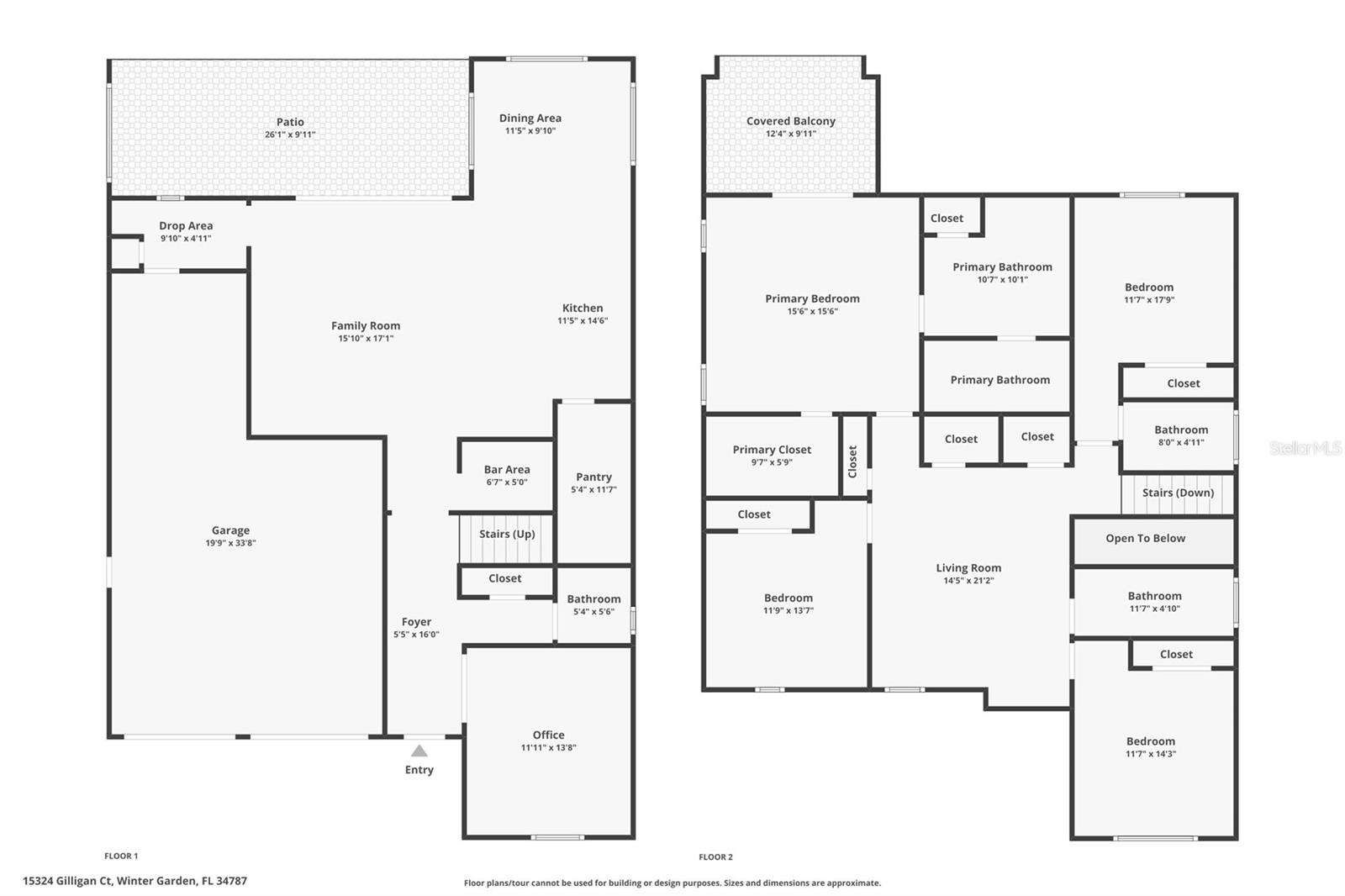 15324 GILLIGAN CT, WINTER GARDEN, FL, 34787
