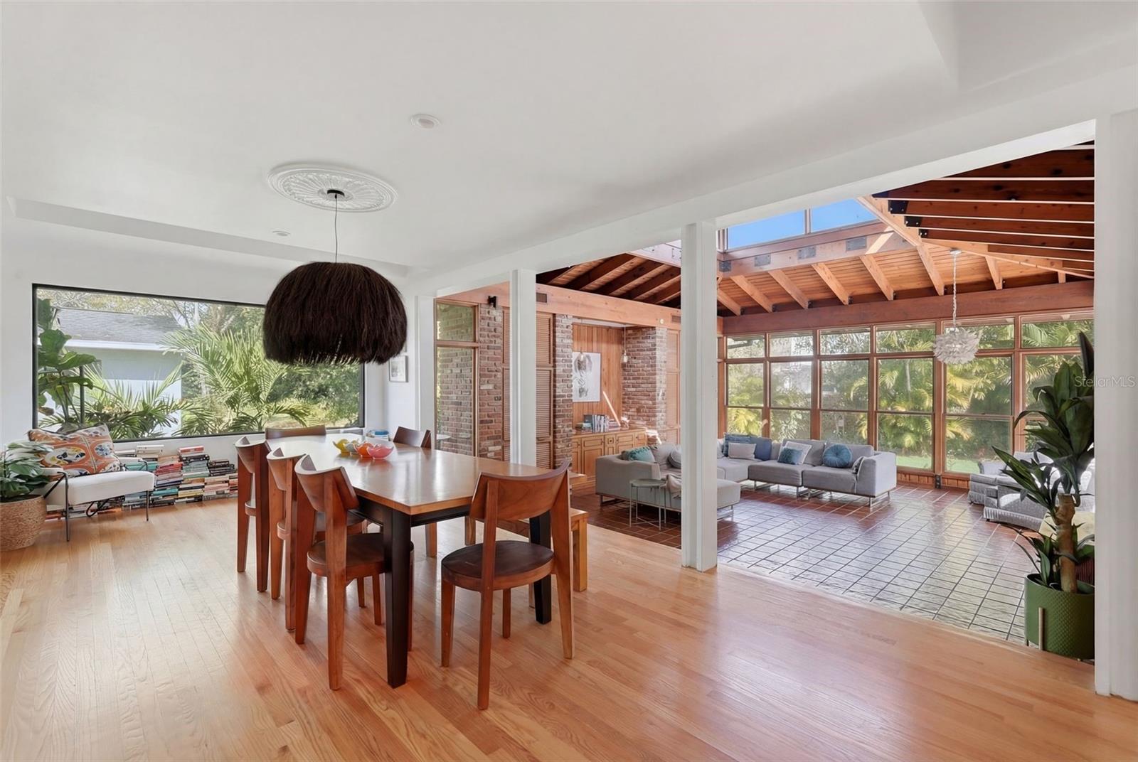 Dining Area Between Living and Family Rooms