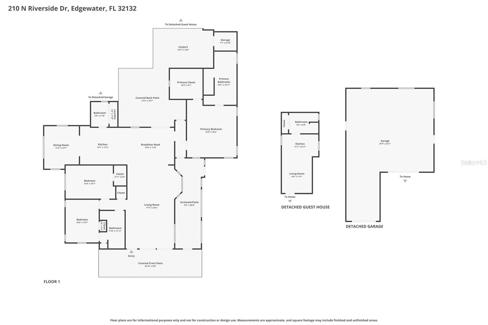 210 N RIVERSIDE DR, EDGEWATER, FL, 32132
