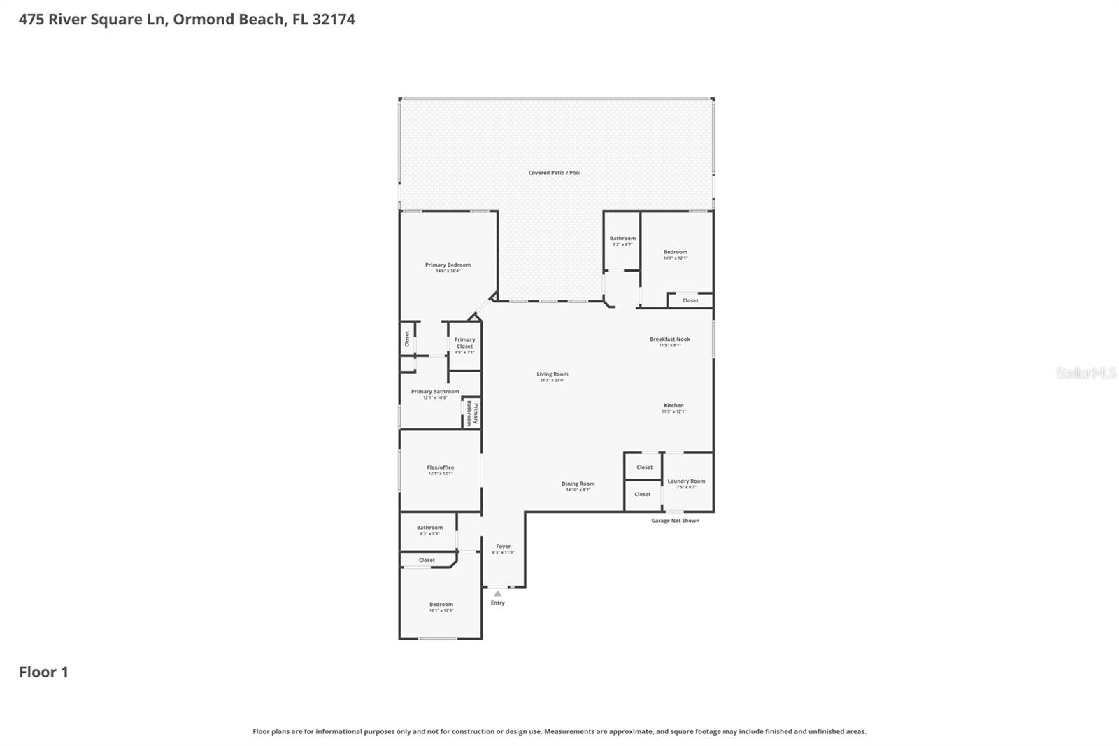 475 RIVER SQUARE LN, ORMOND BEACH, FL, 32174