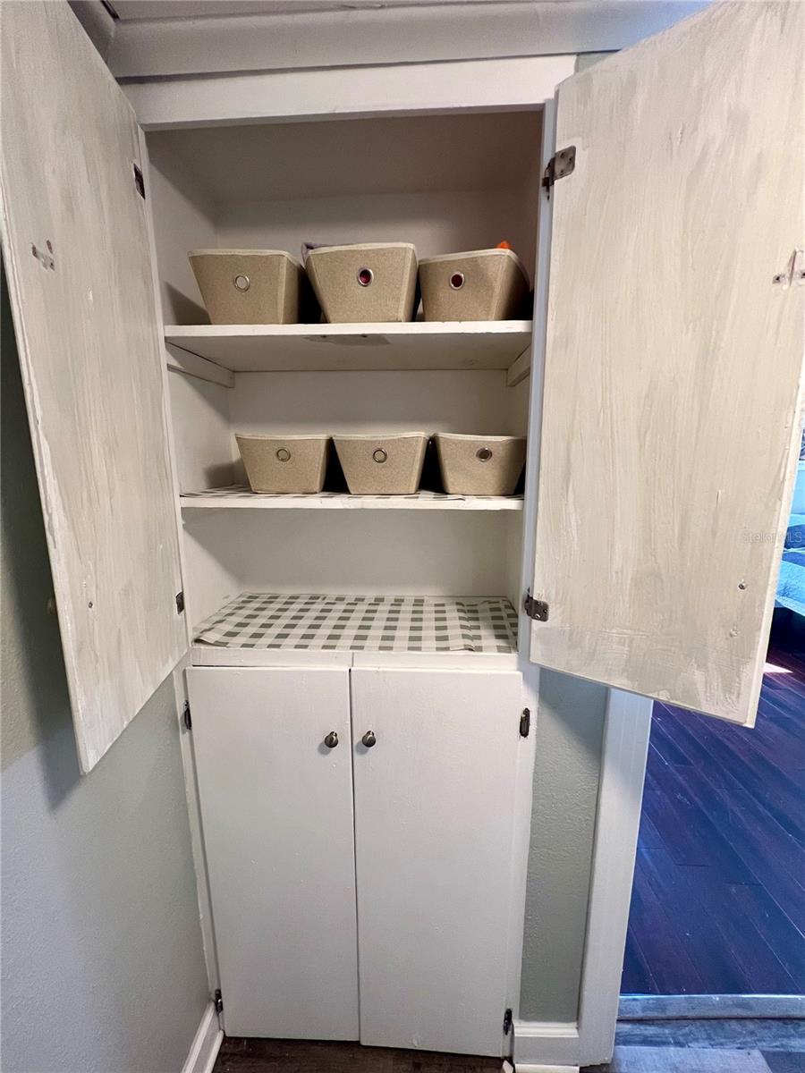 It is rare for a historic home to have both charm and storage but here we are.