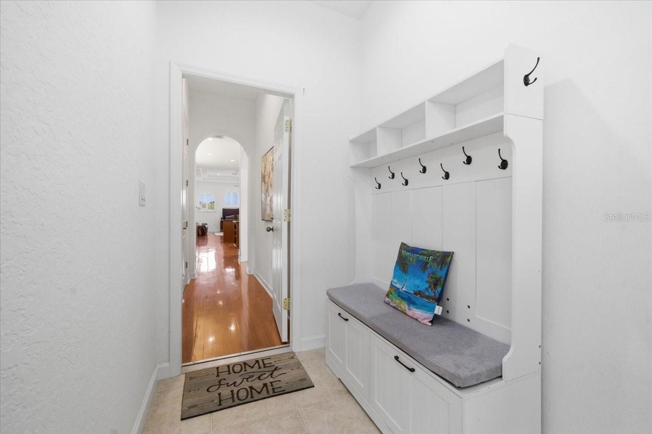 Mudroom area