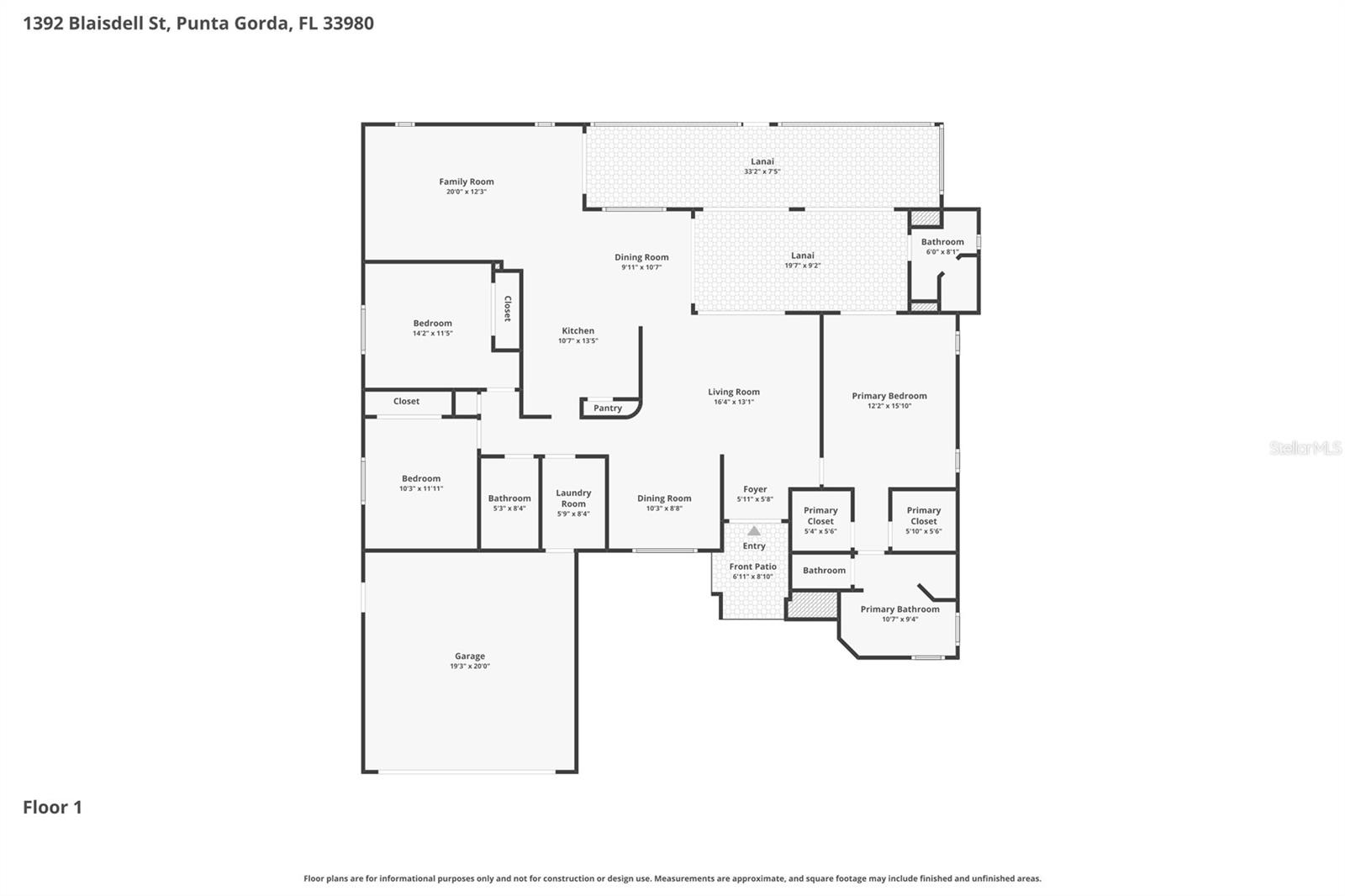 1392 BLAISDELL ST, PUNTA GORDA, FL, 33980