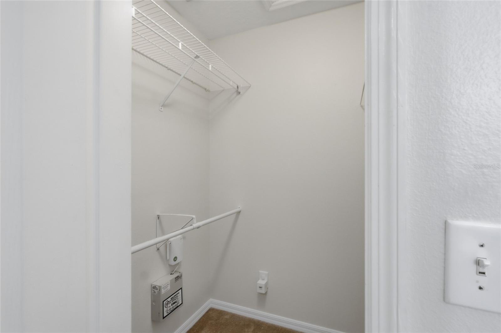 Primary walk-in closet