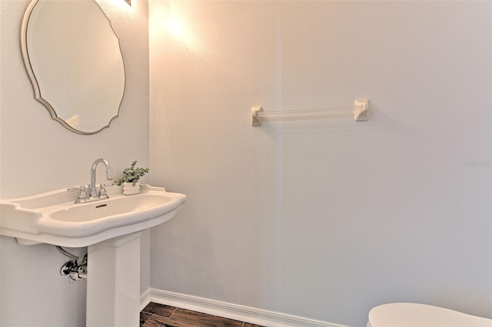 Downstairs powder room