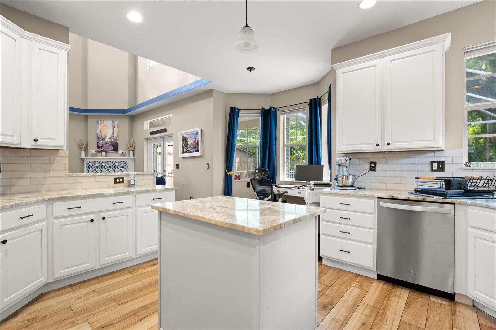 A center island for additional prep space