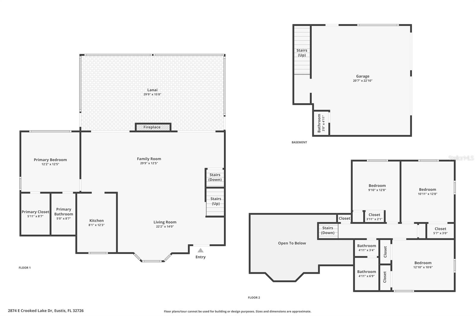 2874 E CROOKED LAKE DR, EUSTIS, FL, 32726